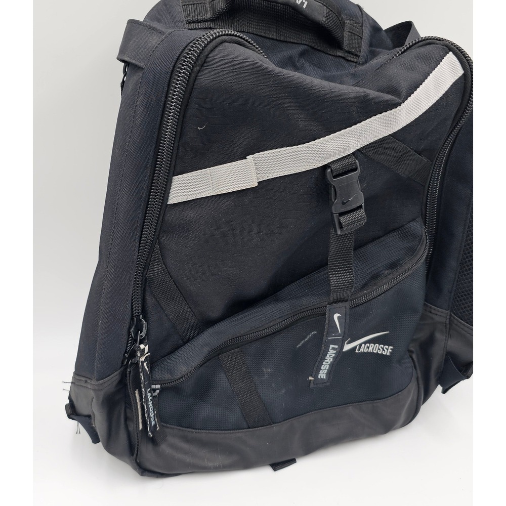 Nike Lacrosse‎ Lazer Backpack Black Insulated Gear Bag Sports Travel Rucksack - Picture 2 of 10